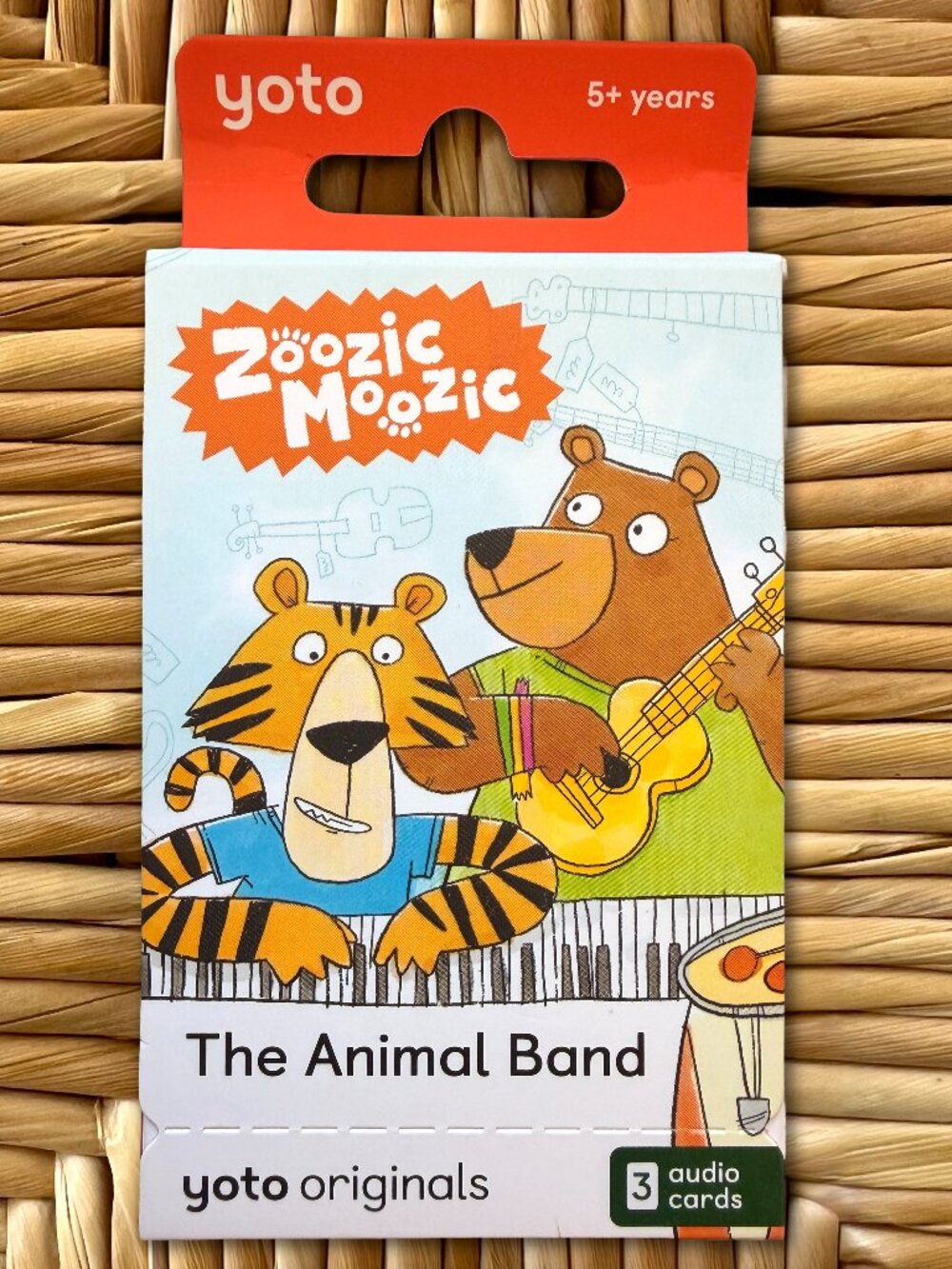 yoto Zoobic Moozic The Animal Band Trading Cards - Blue, Orange, Green